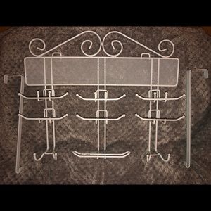 Jewelry organizer over the door.